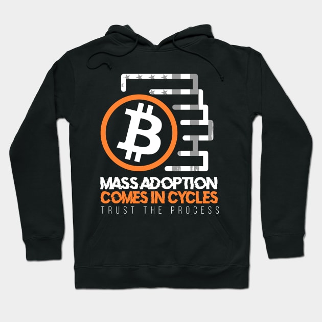 Mass adoption comes in cycles quote Hoodie by MEME ART